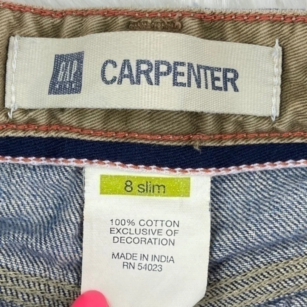 GAP‎ Kids Boys Jean Shorts Size 8 Slim Carpenter Jean Shorts